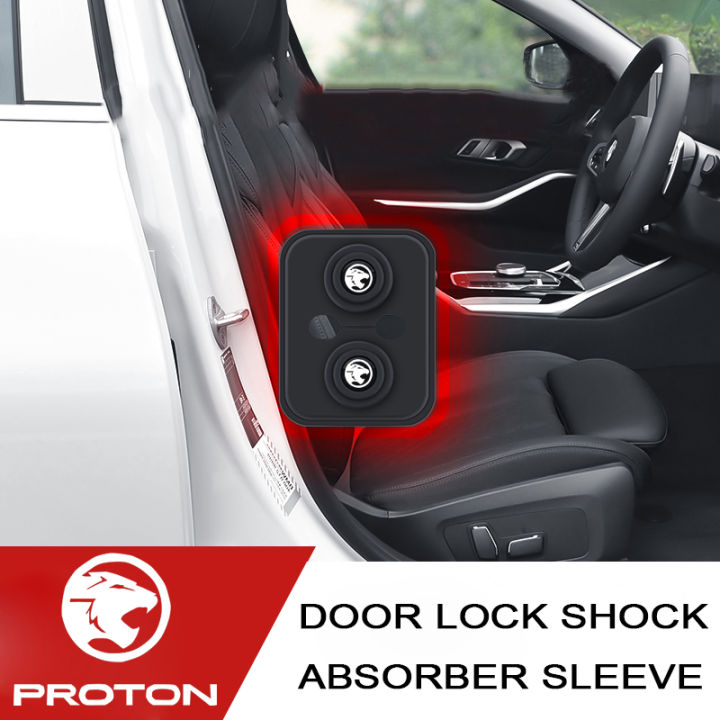 1/4Pcs Proton Silicone Car Door Lock Protection Cover Door Lock Shock ...