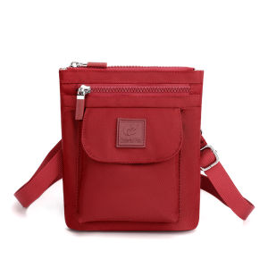 【Colorful Fox】Túi điện thoại di động Ví đựng xu Nylon chống thấm nước Túi đeo chéo nhỏ nhẹ