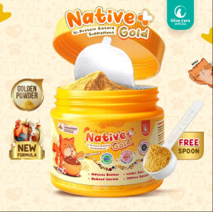 OLIVE CARE NATIVE+ GOLD 110 gr Vitamin Penambah Nafsu MakanPenggemukMelebatkan Bulu Pencernaan DLL