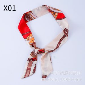 SCRAFF SUTRA - Kecil Panjang Beragam Varian Motif Warna Dekorasi Ikat Rambut Tas Pita Busur Wanita Gaya Korea