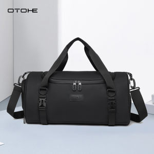 OTOHE Mens Fitness Bag Sports Bag Fashion Travel Bag Luggage Bag Waterproof Handbag Outdoor Sling Bag Gym Fashion Men Women Dry Wet Separation Portable Travel Yoga Swimming Bag