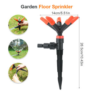 Automatic Rotating Water Sprinkler For Gardens 5 Nozzle Gardening Sprinkler Plant Flower Irrigation Yard Sprinkler Automatic 360 Degree Rotary Garden Watering Gardening Tools