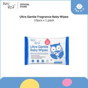 BZU BZU Ultra Gentle Fragrance Free Baby Wet Wipes 10pcs | 100% Purified Water