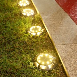 Lampu Taman Solar 8 Led Tancap Taman Outdoor Solar Garden Lamp Dekorasi taman