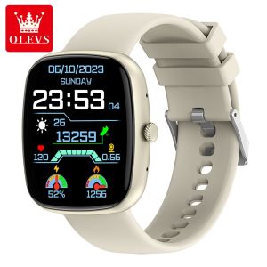 นาฬิกาอัจฉริยะ OLEVS 5ATM 7ระยะเวลาแบตเตอรี่ทุกรุ่นเครื่องวัดชีพจรกีฬากันน้ำ