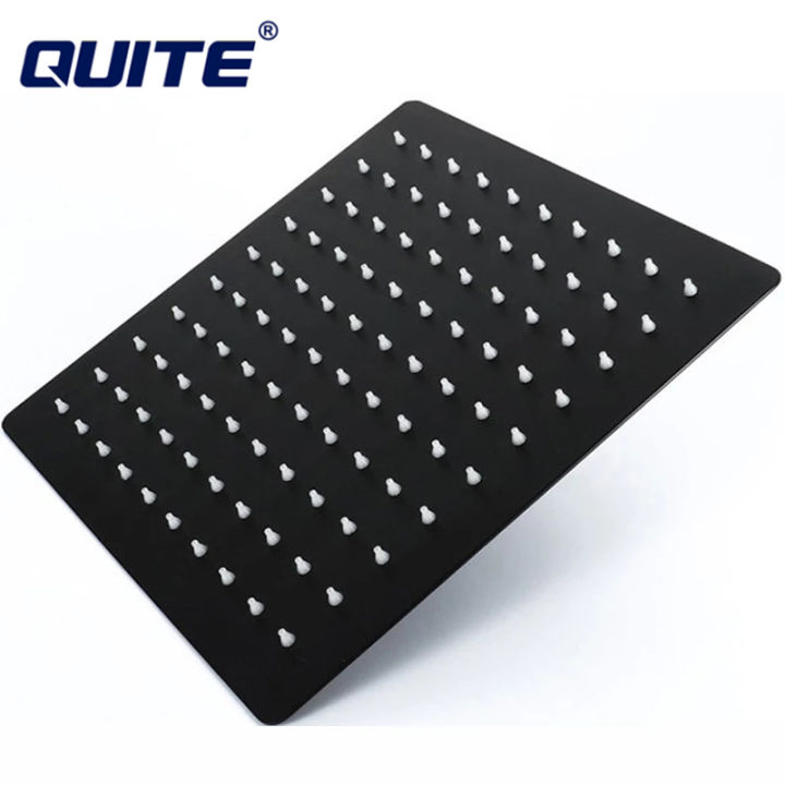 QUITE Stainless Steel Square Showerheads 8/10/12 Inch Rain Shower Head ...