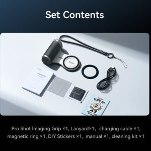 Magnetic Pro Shot Imaging Grip with 3200mAh Wireless Charging for IPhone 12 13 14 15 16 17Pro Max