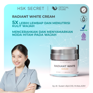 HSK Secret Radiant White - Serum Brightening untuk Kulit Lembap Bebas Noda Hitam & Warna Kulit Merata