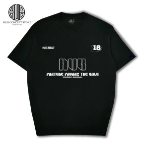 HUB CONCEPT STORE | PLUCK THE DAY  230GSM OVERSAIZ TEE (HITAM/PUTIH)