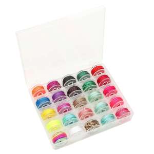 25/36 Rolls Box Set 0.5/0.8mm Colorful Super Elastic Crystal Beading Cord Thread DIY Jewelry Making Bracelet Necklace Stretch String Line