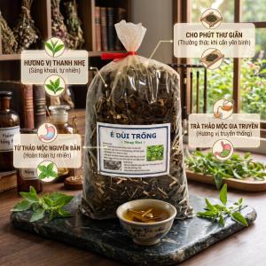 Cây É Dùi Trống (Nàng Hai) Khô Nguyên Chất – Thảo Mộc Tự Nhiên Thanh Lọc Cơ Thể Hỗ Trợ Đường Tiết Niệu