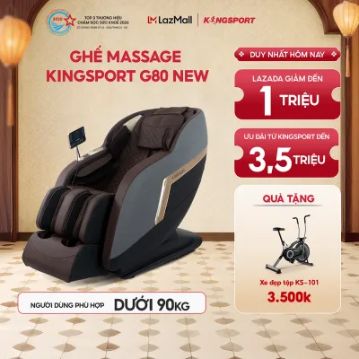 Ghế massage KINGSPORT G80 NEW cao cấp công nghệ rung sóng âm KingSonic
