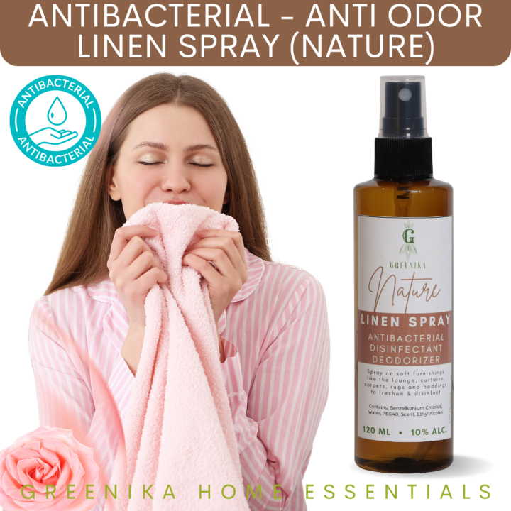 [ LINEN SPRAY + ANTIBACTERIAL ] Greenika Linen Mist Spray Nature Scent