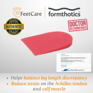 Formthotics Heel Lifts For Heel Raises (6mm/4mm) | Leg length Discrepancy | Orthopedics | Heigh Increase Insoles