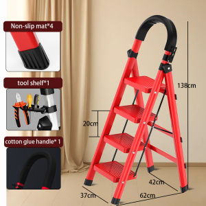 3/4/5/6 Step Ladder Foldable Aluminum Hagdanan heavy duty Step ladder Folding portable Hagdan