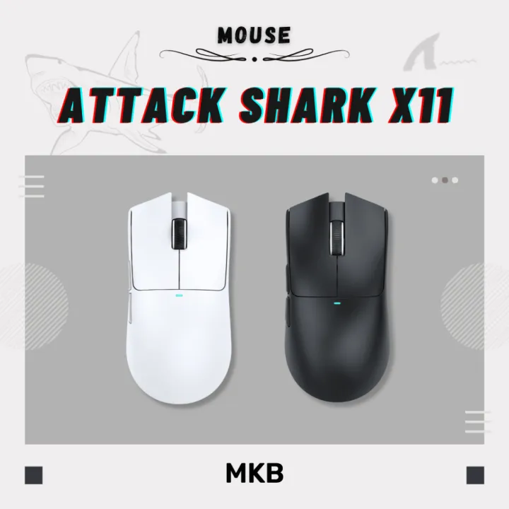 Attack Shark X11/X11 Ultra/X11 Pro V2 Wireless Gaming Mouse Lightweight RGB Programmable Up To 65Hours Battery Life PAW3311 Sensor