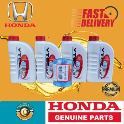 HONDA genuine engine oil 10w-30 VTEC LEV 4L PACKAGE BUNDLE w OIL FILTER 15400-RAF-T01