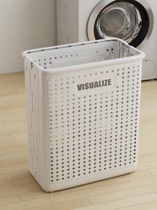 Foldable Laundry Basket With Wheels Large Capacity Storage Basket Organizer Box For Dirty Clothes