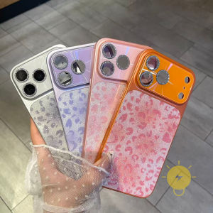 For iPhone 16 Pro Max Case Leopard Print TPU Leopard Halo Leopard Print Smudge Phone Case For iPhone 15 Cover 手机壳 Aesthetic Korean Cute