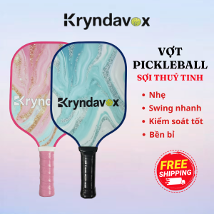Vợt pickleball carbon Kryndavox tăng ma sát kiểm soát bóng tốt độ bền cao hạn chế rung thiết kế vượt trội