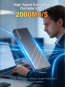 Portable Hard Drive SSD / Fast Transfer Portable Compact High-Speed Encrypted Flash / For Computer Digital Products Daily Office / Business Professionals