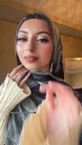 New Cross-Border Bali Silk Gradient Print Womens Headscarf Arab Headscarf Summer Sun Protection Shawl Wholesale