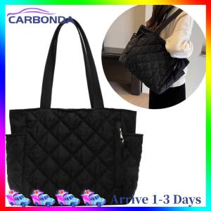 กระเป๋าสะพายไหล่ผู้หญิงหรูหรา ดีไซน์ Slouchy พร้อมลายควิลท์เพชร สไตล์สบายๆ สำหรับการช็อปปิ้งและเดินทาง