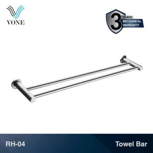 VONE Rak Handuk Gantungan Baju Rak Towel Bar Jemuran Kamar Mandi Stainless