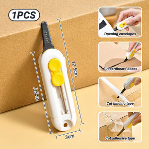 Magnetic Box Cutter Multifunctional Utility Knife Safe and Portable Mini Cutting Knife