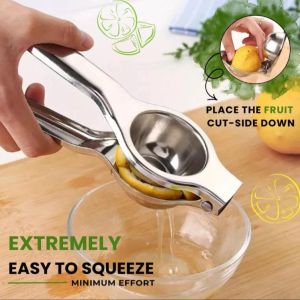 Manual juicer stainless steel lemon squeezer—household hand‑press type  compact juice extractor
