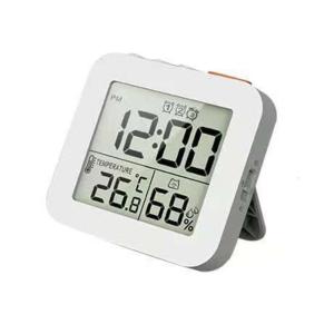 Nhỏ gọn gấp đồng hồ báo thức 3 báo động đồng hồ du lịch với màn hình LCD Bộ theo dõi độ ẩm nhiệt độ hoạt động