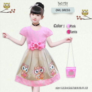 Baju Anak Cewek Bahan Satin Terlaris 4079 - Dress Anak Cewe Fashion