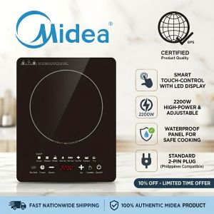 🔥10.10 MEGA SALE🔥 MIDEA 2200W Smart Induction Cooker Touch LED Panel Fast Heating Energy Efficient Design Easy to Clean for Family Meals 5-Year Warranty