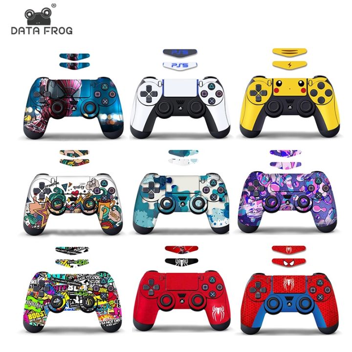 DATA FROG Full Set Protective Skin Sticker For PS4 Controller