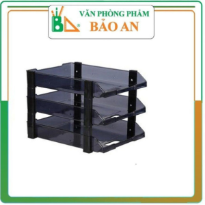 Khay Tài Liệu 3 Tầng Nhựa Xukiva 175-3 - Chất liệu nhựa bền không phai màu