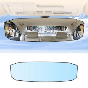 QIXING Wide-angle Car Baby Mirrors Interior Mirror Convex ABS Car Interior Rearview Mirror Car Wide Curve Interior Reflector HD Anti Glare Rear View Convex Mirror Auto Accessories