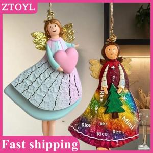 ZTOYL💝 4PCS Set Vintage Angel Hanging Decor Handmade Christmas Ornaments Festive Decor For Xmas Tree Home Office 2026 New Year Gift