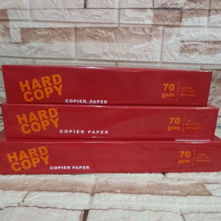 Hard Copy Copier Paper 70gsm Lazada PH