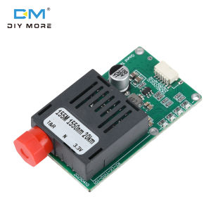 diymore Sky/Earth TTL Optical Transceiver Module DC 5.5-26V FC RX/TX/AV/VCC/GND Interface for Drones TTL to Fiber Optic Module Terminal Equipment 1 Channel Vi