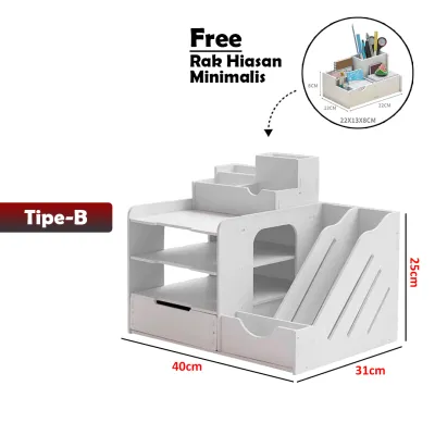Rak Tray Dokumen Fail Kerja Paper Tray File Desk Organizer Document Rack Office Organizer - YOSINOGAWA STORE