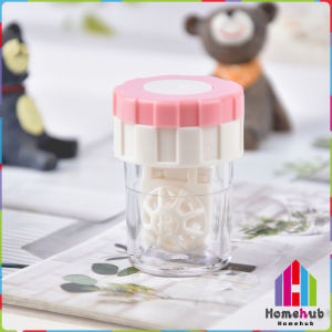 HB Contact Lens Manual Cleaner Portable Rotating Case Glasses Cleaning Box
