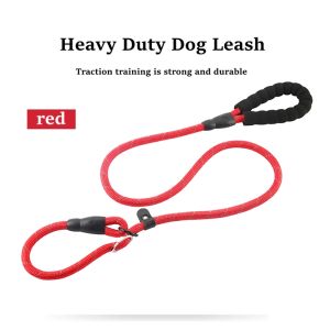 Pet Dog Leash with Highly Reflective Threads Adjustable P Chain Leash choker for Medium Large Dogs pet accessories