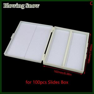 Blowing พลาสติก Microscope SLIDE BOX 25/50/100pcs กล่องเก็บของชีวภาพ