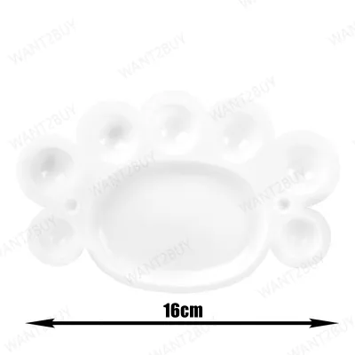 🇲🇾 8 Design Flower Round Shape Water Colour Acrylic Palette Color Artist Mixing Painting Plate Pallet Solek 水彩调色盘 文房四宝