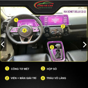 KIA Sonet 2022 - 2023: Full bộ tặng dán hõmDán PPF bảo vệ nội thất chống xước và luôn bóng đẹp
