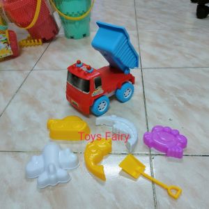 Mainan Diecast Mobil Trukdump dan Mainan Sekop cetakan Pasir MX 05