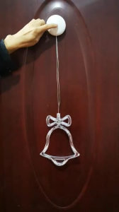 LED Christmas Lights with Suction Cup for Windows Hanging Christmas Decoration Lights for Doors Window Glass Christmas D