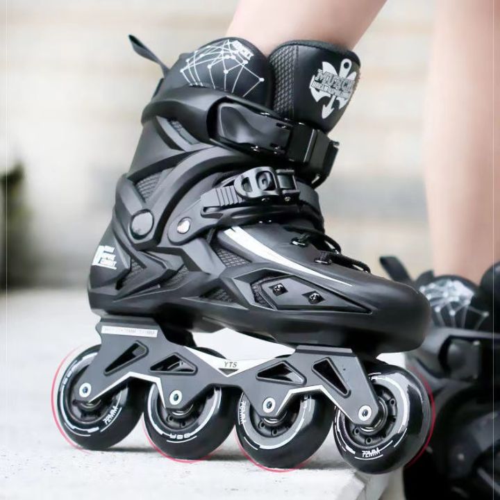 SMOOJOY Women's High-Top Quad Roller Skates - Light Up Wheels, PU Leather, Outdoor/Indoor