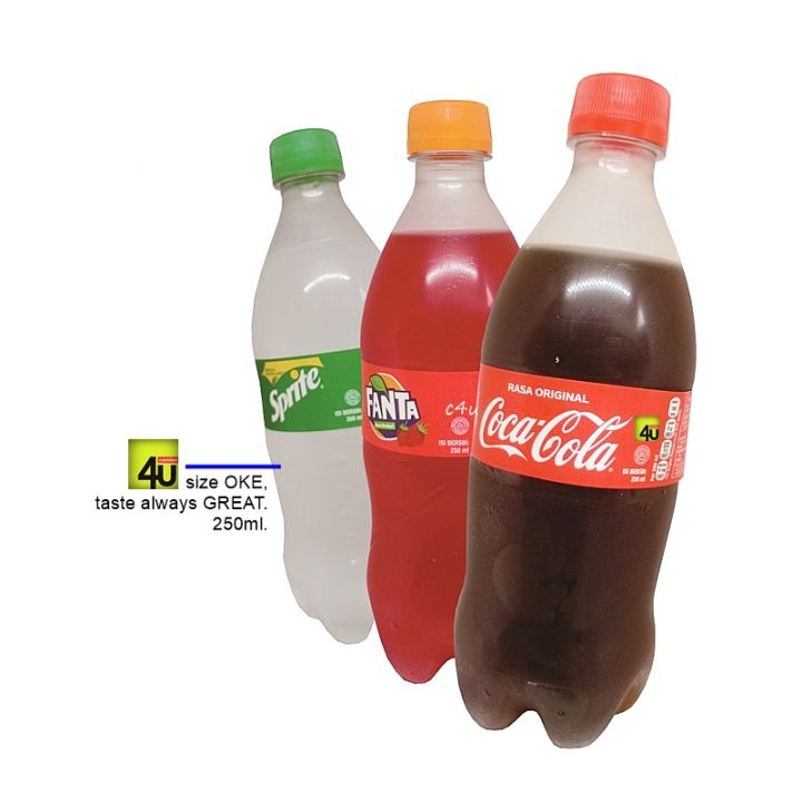 Coca-Cola, Sprite, Fanta OKE - 250 ml BOTOL KECIL | Lazada Indonesia