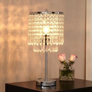 Lampu Kristal Mewah Meja Kamar Tidur Ruang Tamu Dekorasi Glamor Gaya Eropa